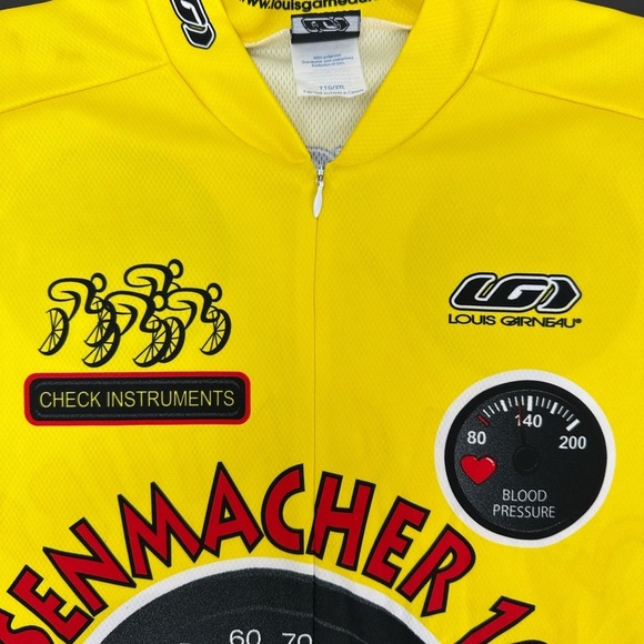 Louis Garneau Yellow 1/2 Zip Bicycle Cycling Top XXL - Picture 11 of 16